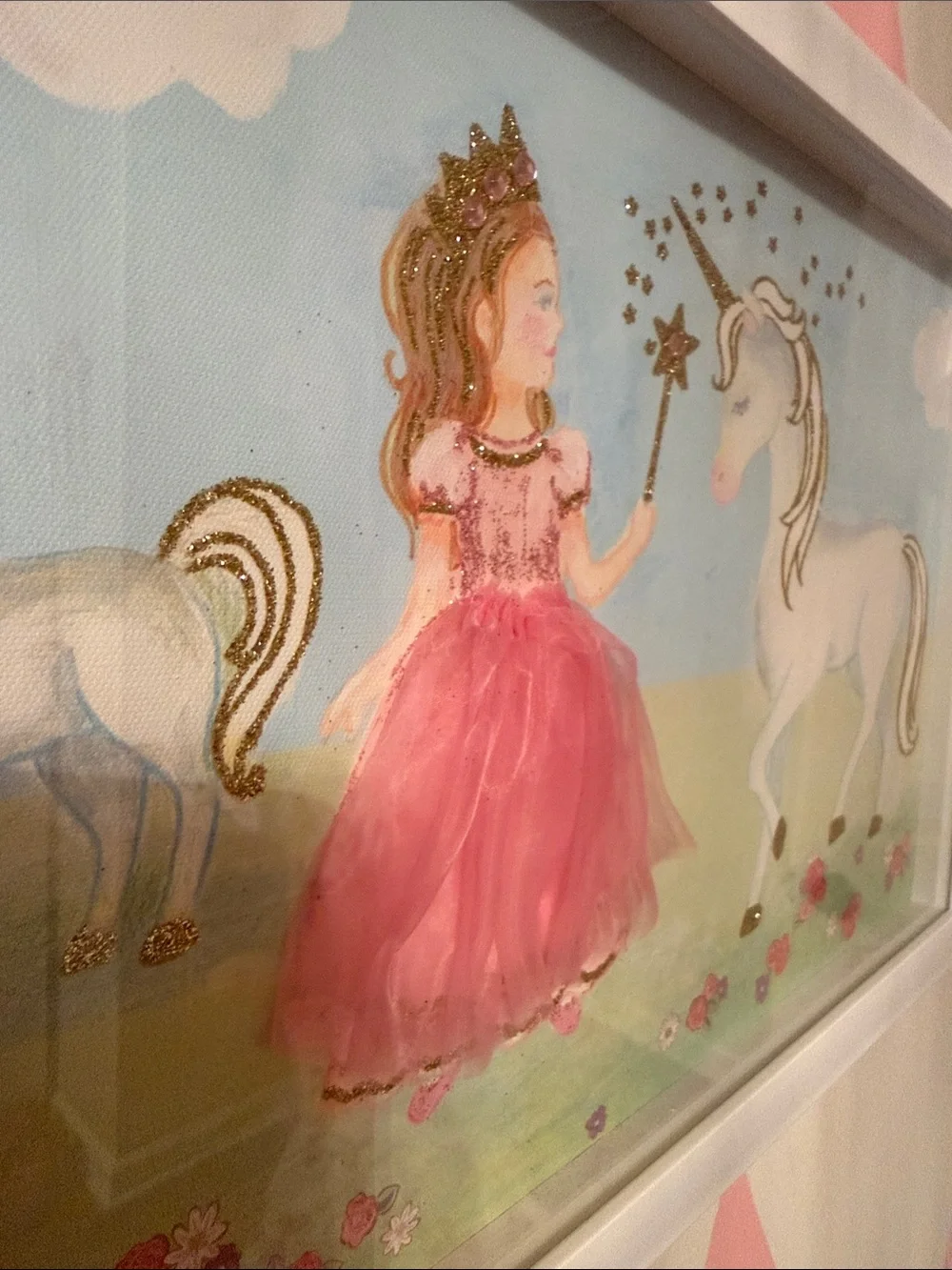 Princess & unicorn painting